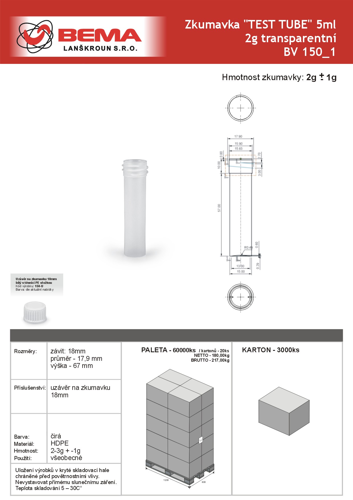 ZKUMAVKA 5ml  TEST TUBE 26-4-2022